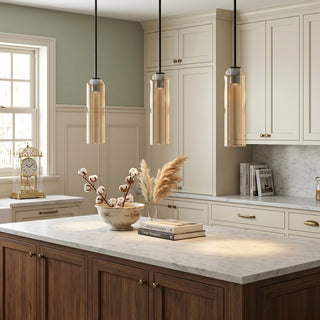 Long Tube Glass Pendant Lamp