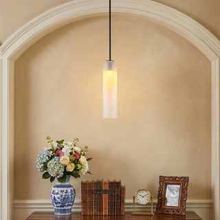 Long Tube Glass Pendant Lamp