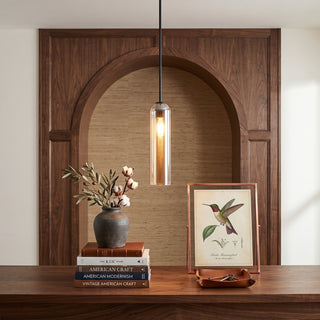 Long Tube Glass Pendant Lamp