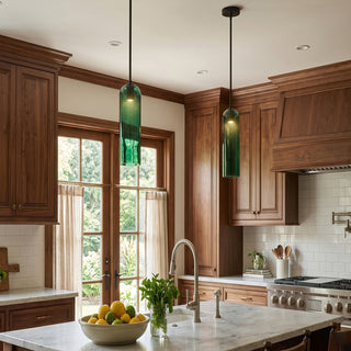 Long Tube Glass Pendant Lamp