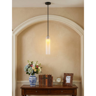 Long Tube Glass Pendant Lamp