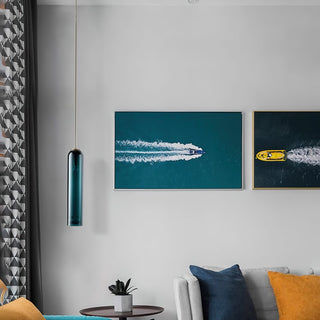 Long Tube Glass Pendant Lamp