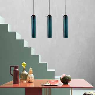 Long Tube Glass Pendant Lamp