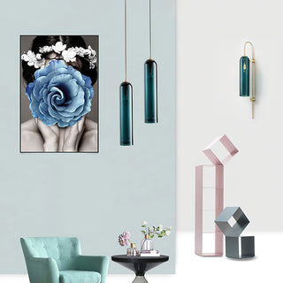 Long Tube Glass Pendant Lamp