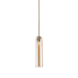 Long Tube Glass Pendant Lamp