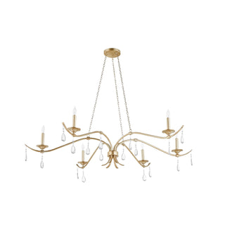 Lorelei Leaf Crystal Chandelier