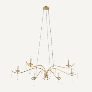 Lorelei Leaf Crystal Chandelier