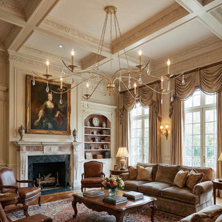 Lorelei Leaf Crystal Chandelier