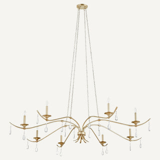 Lorelei Leaf Crystal Chandelier