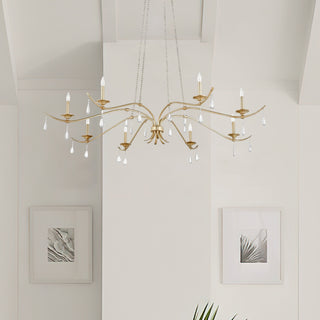Lorelei Leaf Crystal Chandelier