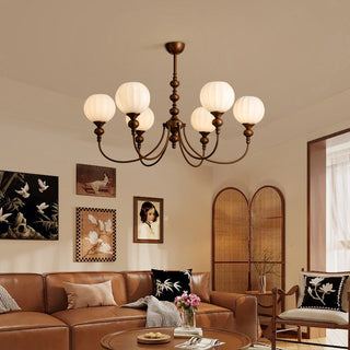 Lucerne Melon Globe Chandelier