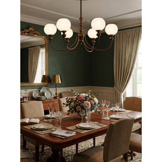 Lucerne Melon Globe Chandelier