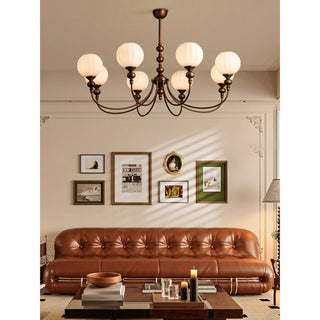 Lucerne Melon Globe Chandelier