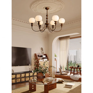 Lucerne Melon Globe Chandelier