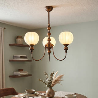 Lucerne Melon Globe Chandelier