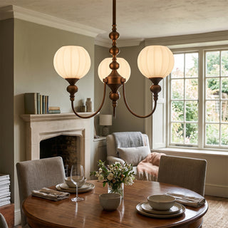 Lucerne Melon Globe Chandelier