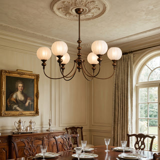Lucerne Melon Globe Chandelier