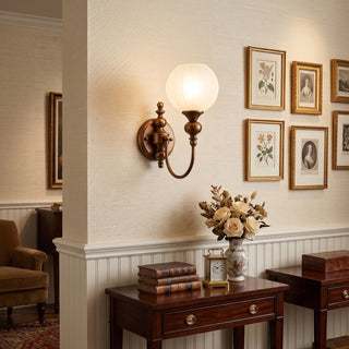 Lucerne Melon Globe Sconce