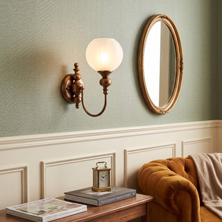 Lucerne Melon Globe Sconce