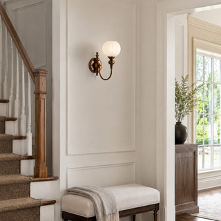 Lucerne Melon Globe Sconce
