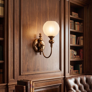 Lucerne Melon Globe Sconce