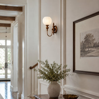 Lucerne Melon Globe Sconce