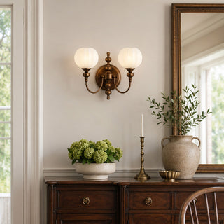 Lucerne Melon Globe Sconce