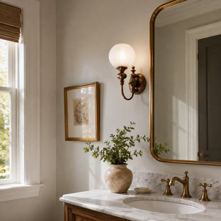 Lucerne Melon Globe Sconce