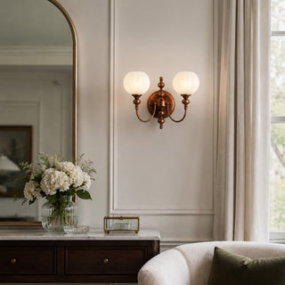 Lucerne Melon Globe Sconce