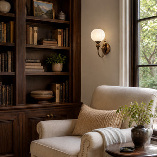 Lucerne Melon Globe Sconce