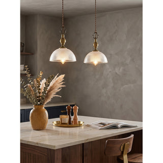 Lucien Prismatic Glass Pendant