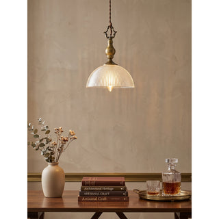 Lucien Prismatic Glass Pendant