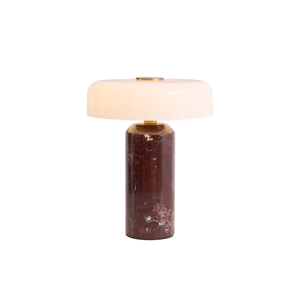 Lunara Marble Table Lamp - Violet Red