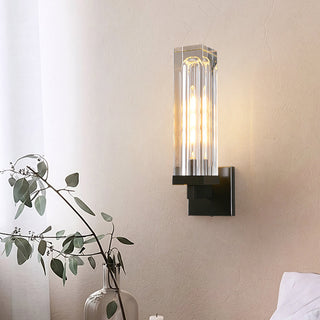 Luvent Crystal Pillar Sconce