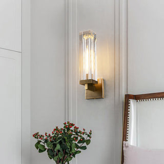 Luvent Crystal Pillar Sconce