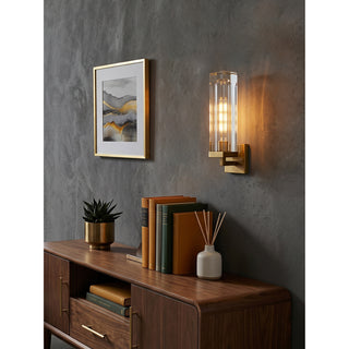 Luvent Crystal Pillar Sconce