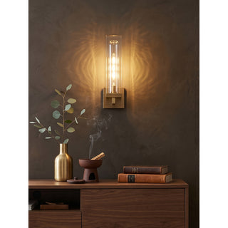 Luvent Crystal Pillar Sconce