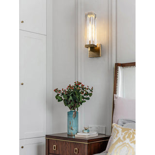 Luvent Crystal Pillar Sconce