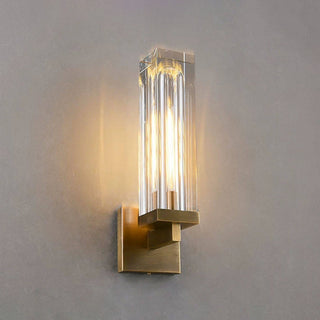 Luvent Crystal Pillar Sconce