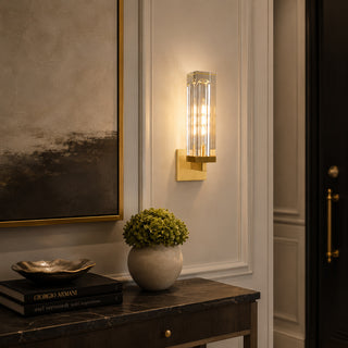 Luvent Crystal Pillar Sconce