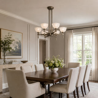 Lysandra Petal Glass Chandelier
