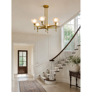 Lysandra Petal Glass Chandelier