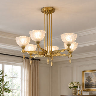 Lysandra Petal Glass Chandelier