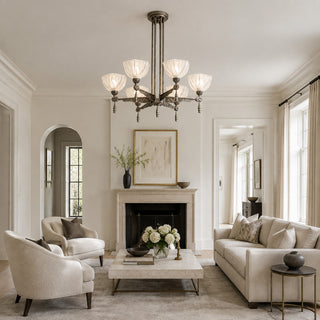 Lysandra Petal Glass Chandelier