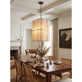 Maelis Linen Pillar Pendant Lamp