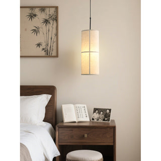 Maelis Linen Pillar Pendant Lamp