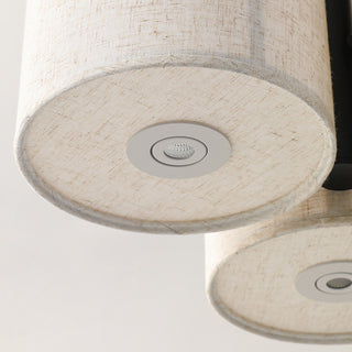 Maelis Linen Pillar Pendant Lamp