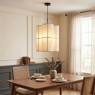 Maelis Linen Pillar Pendant Lamp