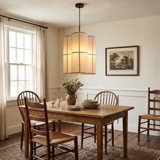 Maelis Linen Pillar Pendant Lamp
