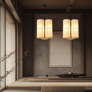 Maelis Linen Pillar Pendant Lamp